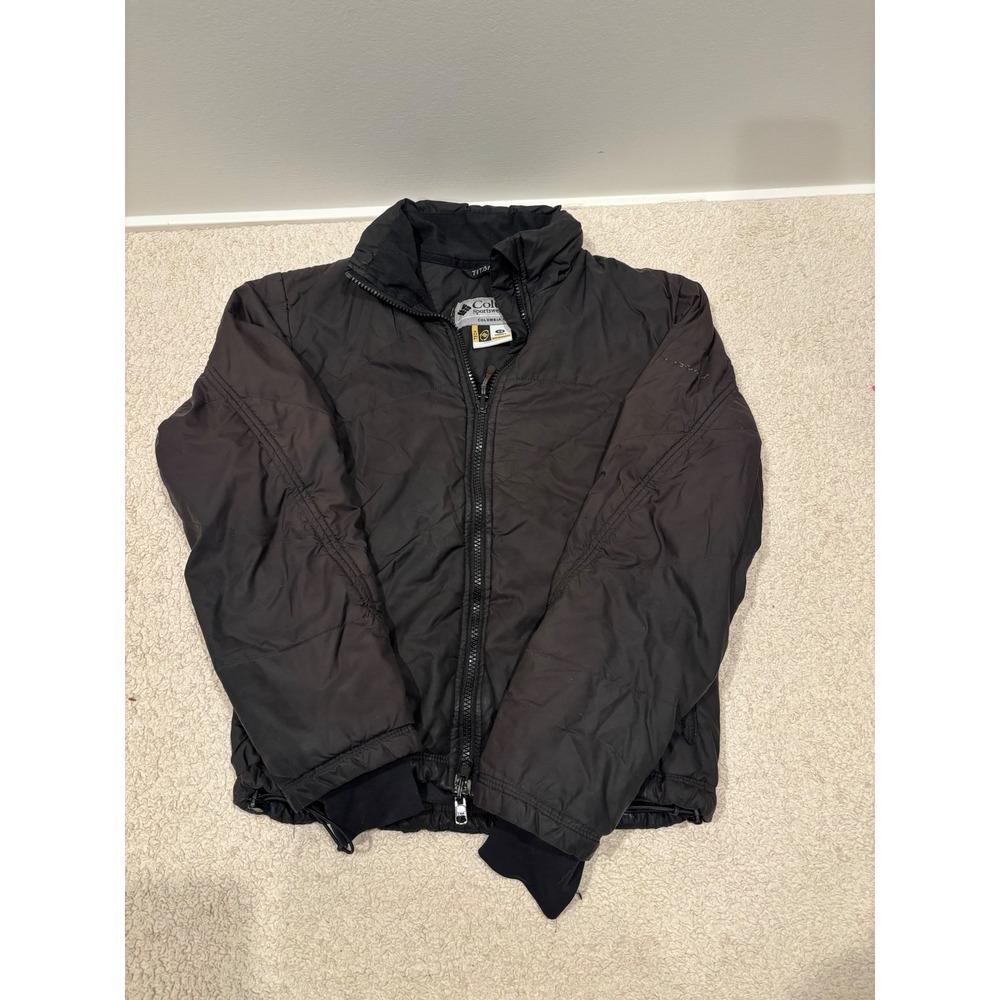 Columbia Titanium Tech Interchange Puffer Jacket Women XS Black Full Zip Liner